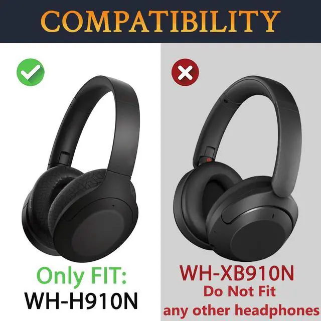 Alt view image 2 of 7 - Cooling Earpads for Sony WH-H910N (Not Fit WH-XB910N) - Black