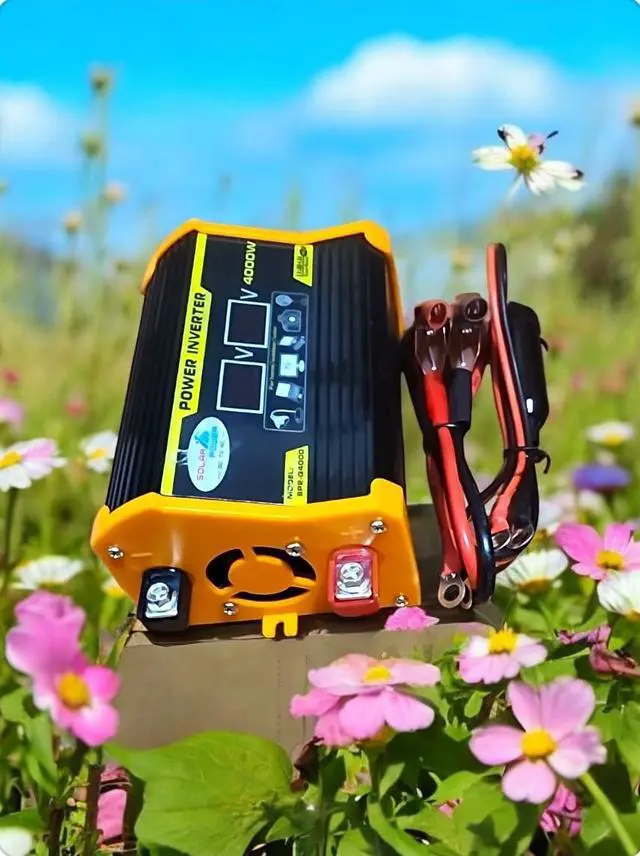 Alt view image 3 of 7 - High-Power Peak 4000W DC to AC Power Inverter 12V to 110V/220V Converter with Dual USB Ports, Universal AC Outlet, LED Display for Cars, Trucks, RVs, and Home Backup (110V)
