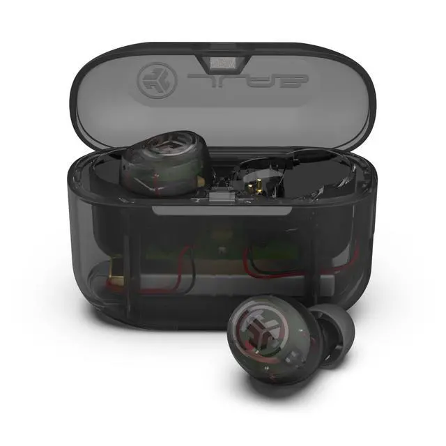 Alt view image 2 of 3 - Go Air Pop+ True Wireless Bluetooth Earbuds in Clear Plus Cloud Foam Mnemonic Earbud Tips