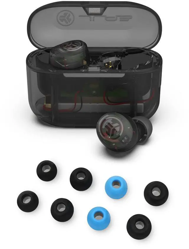 Main image of Go Air Pop+ True Wireless Bluetooth Earbuds in Clear Plus Cloud Foam Mnemonic Earbud Tips
