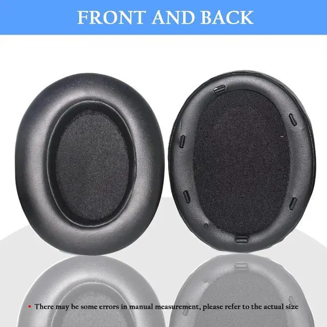 Alt view image 4 of 7 - WH-XB910N Replacement Earpads Cushions Silicone Headband Pad for Sony WH-XB910N Headphone,Protein Leather Headphone Pads,Silicone Headband Protector(Black)