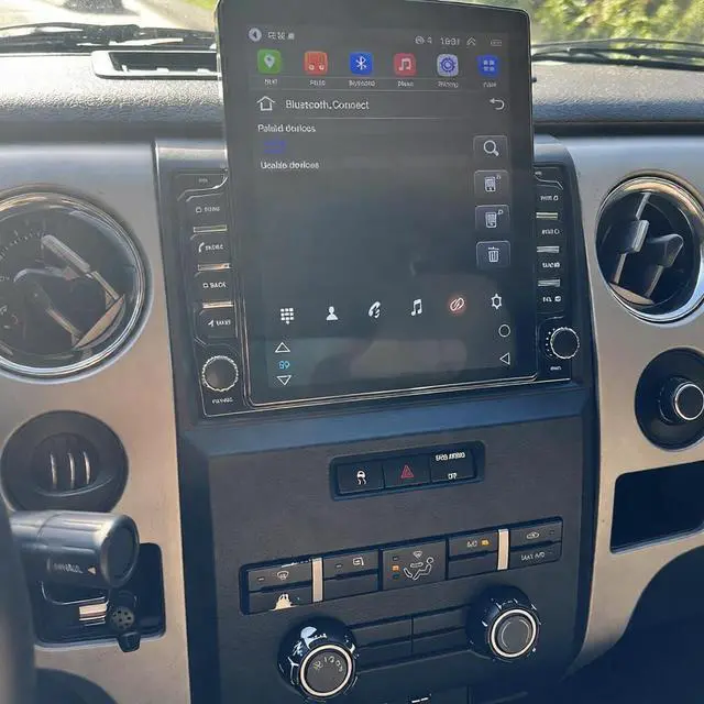Main image of 9.7In 2+64G Car Stereo for Ford F150 2009-2014 with WiFi/Bluetooth/GPS Navigation Unit/FM/SWC/OE Camera Radio Receiver Screen, with Carplay & Android Auto Interior Accessories