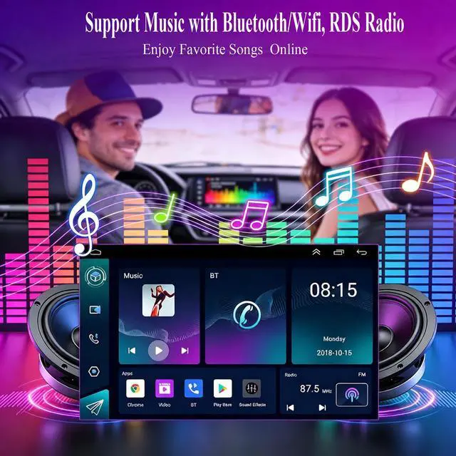 Alt view image 6 of 7 - 9.7In 2+64G Car Stereo for Ford F150 2009-2014 with WiFi/Bluetooth/GPS Navigation Unit/FM/SWC/OE Camera Radio Receiver Screen, with Carplay & Android Auto Interior Accessories