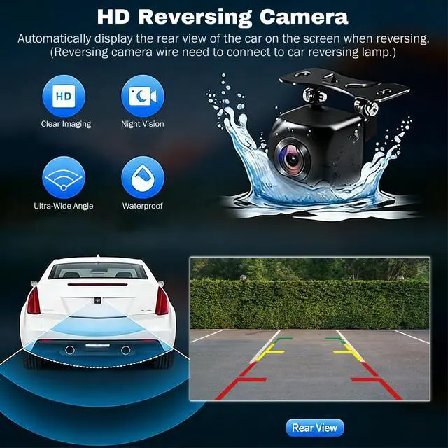 Alt view image 7 of 7 - 9.7In 2+64G Car Stereo for Ford F150 2009-2014 with WiFi/Bluetooth/GPS Navigation Unit/FM/SWC/OE Camera Radio Receiver Screen, with Carplay & Android Auto Interior Accessories