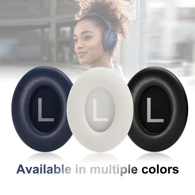 Alt view image 3 of 7 - Replacement Ear Pads for Bose QC45, QC SE, QC45 SE Headphone, White | Compatible with Bose QuietComfort, QuietComfort 45 (45 SE), QuietComfort SE Headphones, Headphone Earpads Cushions