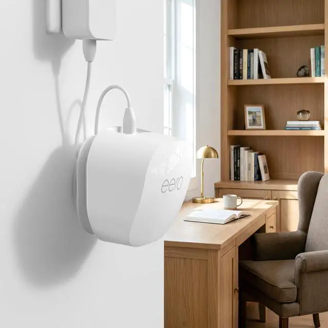 Alt view image 7 of 7 - Wall Mount for eero 6/6+/Pro 6/Pro 6E/7, 1 Mount | Built-In Cable Storage, Space-Saving Design, Secure Screw Mount, Open Design for Reliable Wi-Fi