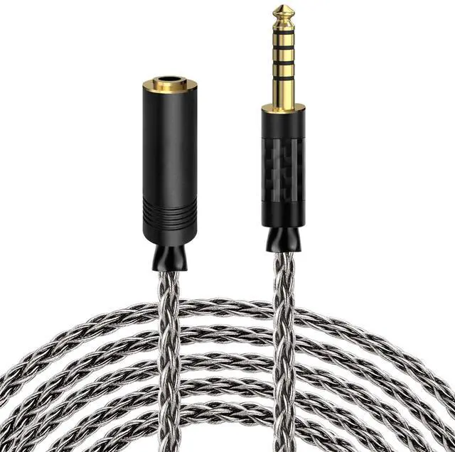 Main image of Apollo 6NOCC 4.4mm Balanced Cable Single Crystal Copper Upgrade Extension Cord, 4.4mm Male to Female Replacement Cord for HiFi Headset (9.8ft / 3m)
