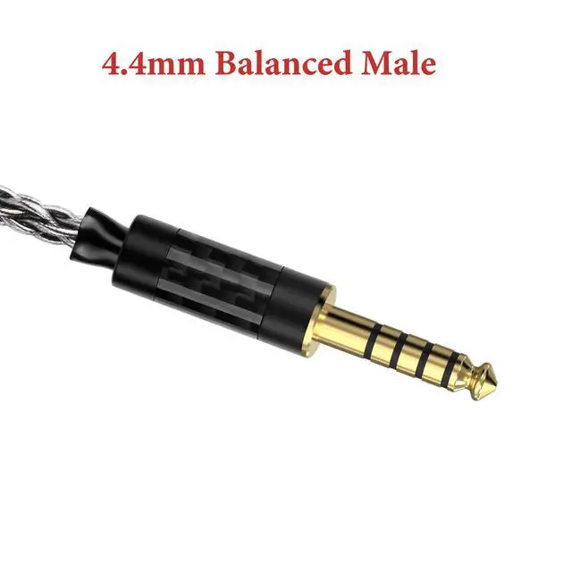 Alt view image 3 of 6 - Apollo 6NOCC 4.4mm Balanced Cable Single Crystal Copper Upgrade Extension Cord, 4.4mm Male to Female Replacement Cord for HiFi Headset (9.8ft / 3m)