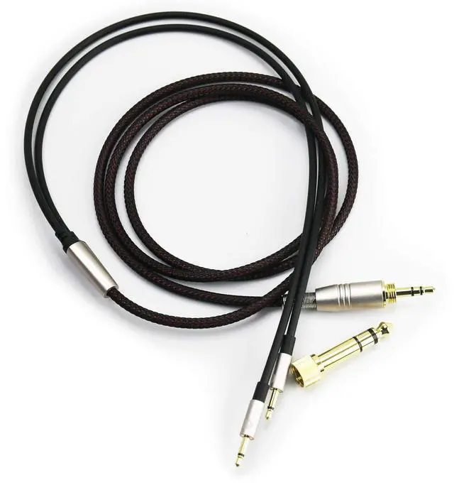 Main image of Dual 2.5mm to 3.5mm & 6.3mm Adapter Replacement Cable Compatible with Monolith M1060, M1060C, M565, M565 Headphones 1.2meters/4feet