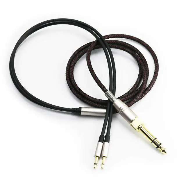 Alt view image 2 of 6 - Dual 2.5mm to 3.5mm & 6.3mm Adapter Replacement Cable Compatible with Monolith M1060, M1060C, M565, M565 Headphones 1.2meters/4feet