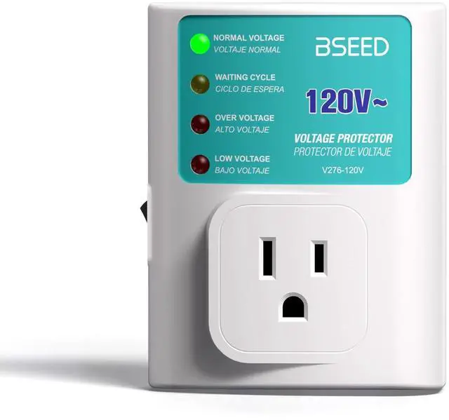 Main image of Single Outlet Surge Protector for Refrigerator, Power Surge Protector with Ground Protected Light Indicators, Adjustable Voltage Protector for Washing Machine, TV and Freezer, 15A, 120V,1 Pack