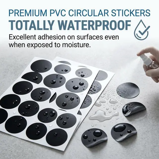 Alt view image 3 of 6 - 90pcs Smart Glasses Camera Cover Stickers, 0.7cm Tiny Round Privacy Stickers for Camera Flash, Waterproof & Heat-Resistant PVC, Removable No Residue, Portable Business Card Size (2 Sheets)