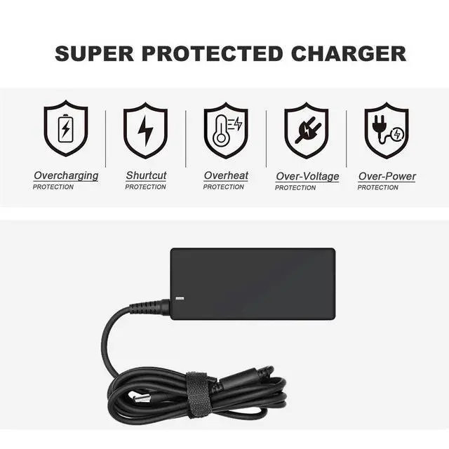 Alt view image 3 of 4 - 65W AC Charger Fit for Dell Latitude 3500 3400 3410 3379 3390 Laptop | AC Adapter Replacement for Dell 3510 7202,Inspiron Vostro 3510 3511 3515 5510 5515 5415 5410 Laptop Power Supply Cord