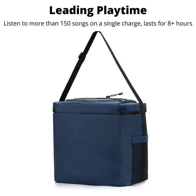 Alt view image 5 of 7 - THE #1 Cooler with Speakers on Amazon. 20-Watt Bluetooth Speakers for Parties/Festivals/Boat/Beach. Works with iPhone & Android (Blue)