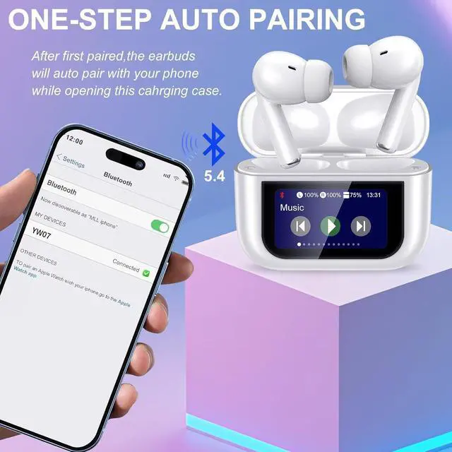 Alt view image 2 of 7 - Wireless Bluetooth Earphones, AI Bluetooth Wireless Earbuds, Active Noise Cancelling Earphones, Real-time Translation Earphones, high Fidelity Sound Quality Function
