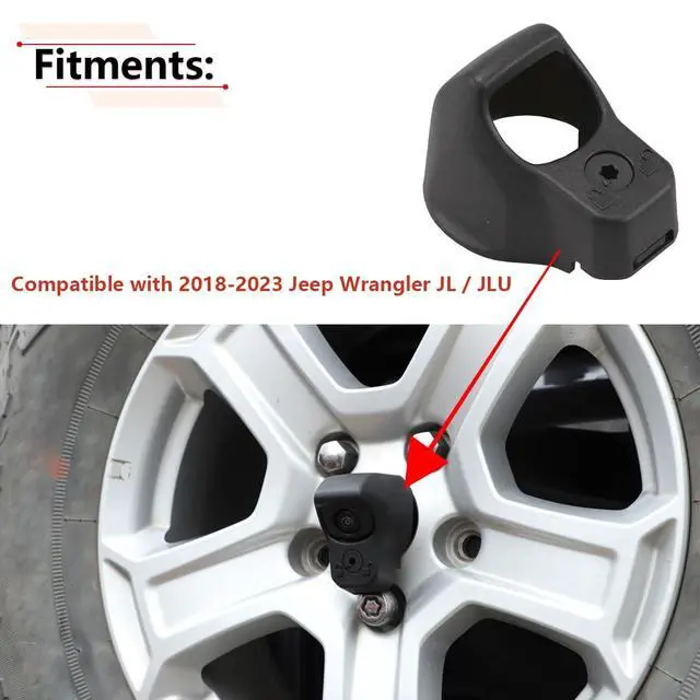 Alt view image 2 of 7 - Backup Camera Bezel Trim Compatible with Jeep Wrangler JL JLU | for 2018 2019 2020 2021 2022 2023 Year, for 68301879AB Rear View Camera Cover Case
