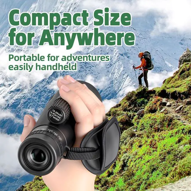 Alt view image 6 of 7 - Birthday Gifts for Men Dad Husband, 10-30x50 Monocular for Hiking Camping | Zoom, Tech Gifts for Fathers Day & Christmas, with Phone Adapter & Tripod, Gifts for Outdoors Birdwatching Photography Hunt