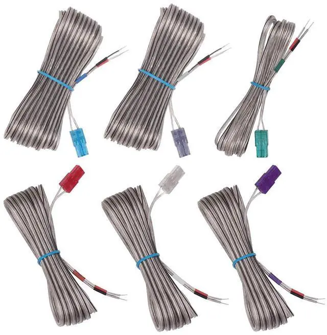 Main image of Set of 6 Home Theater Speaker Wire Cord Cable Fit for Sony Home Theater System DAV-HDX275 DAV-DZ1000 DAV-DZ150K DAV-DZ151KB DAV-DZ230 DAV-DZ295K DAV-DZ310 DAV-DZ555K DAV-DZ640K DAV-DZ780