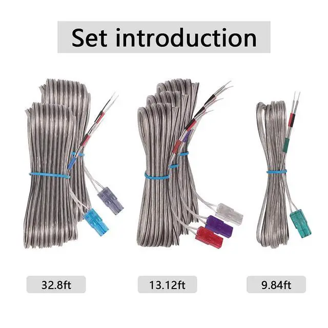 Alt view image 4 of 6 - Set of 6 Home Theater Speaker Wire Cord Cable Fit for Sony Home Theater System DAV-HDX275 DAV-DZ1000 DAV-DZ150K DAV-DZ151KB DAV-DZ230 DAV-DZ295K DAV-DZ310 DAV-DZ555K DAV-DZ640K DAV-DZ780
