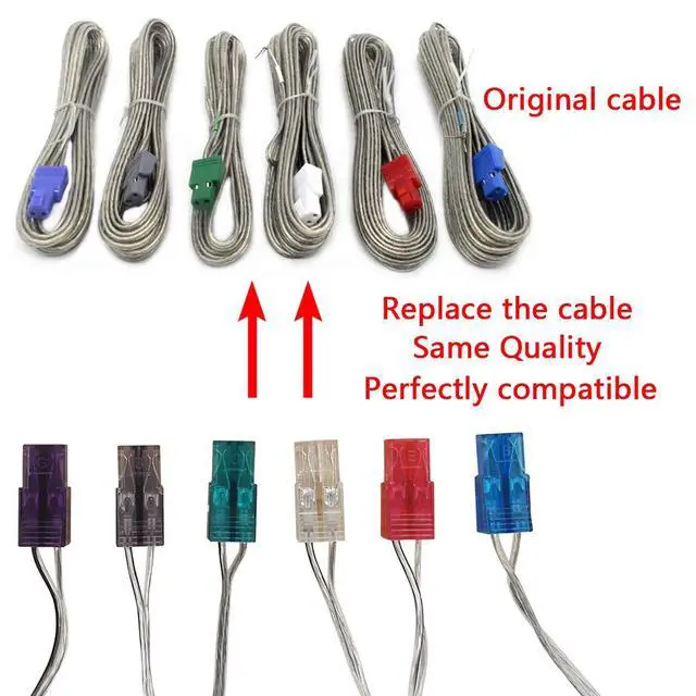 Alt view image 3 of 6 - Set of 6 Home Theater Speaker Wire Cord Cable Fit for Sony Home Theater System DAV-HDX275 DAV-DZ1000 DAV-DZ150K DAV-DZ151KB DAV-DZ230 DAV-DZ295K DAV-DZ310 DAV-DZ555K DAV-DZ640K DAV-DZ780