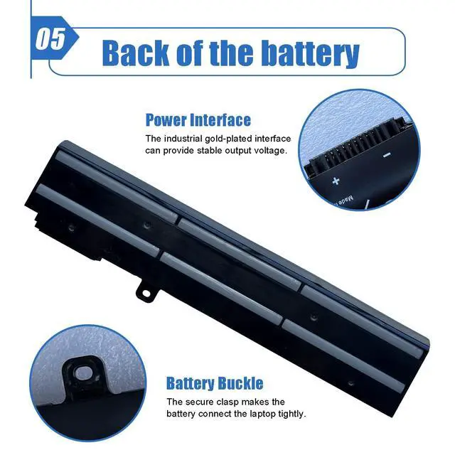 Alt view image 6 of 6 - BTY-M6H Laptop Battery Compatible with MSI GE72 GP62 GL62M GE62 PE60 PE70 GP72 Series Notebook GE62VR GE63 GE63VR GE72VR GE73 GE73VR GL62 GL7G P62MVR GP72 GL62M GP72MVR 10.86V 51Wh 4730mAh