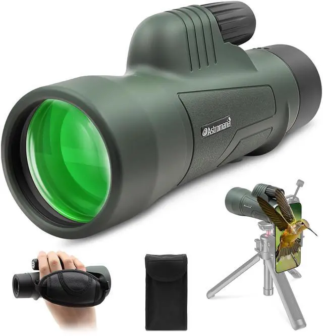 Main image of 10X50 BAK4 High Power Prism Monocular Compact Handheld Monoscope | Waterproof Fogproof Shockproof for Wildlife,Multi-Coated Optics,Rubber Armor,Non-Slip Grip,With Portable Hand Strap