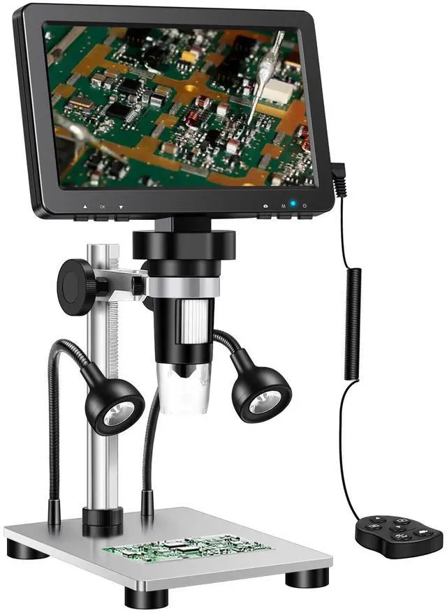 Main image of 7 inch Coin Microscope, DM9 7" Digital Microscope: 1080P 1200X Coin Microscope Magnifier, 12MP Ultra-Precise Focusing LCD Soldering Microscopes for Adults, PC View