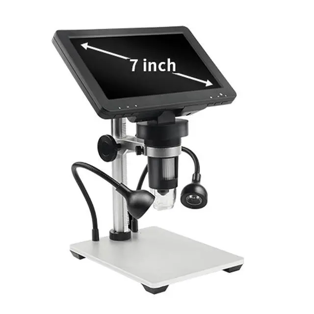 Alt view image 2 of 7 - 7 inch Coin Microscope, DM9 7" Digital Microscope: 1080P 1200X Coin Microscope Magnifier, 12MP Ultra-Precise Focusing LCD Soldering Microscopes for Adults, PC View