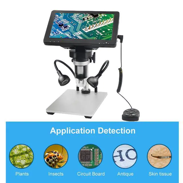 Alt view image 6 of 7 - 7 inch Coin Microscope, DM9 7" Digital Microscope: 1080P 1200X Coin Microscope Magnifier, 12MP Ultra-Precise Focusing LCD Soldering Microscopes for Adults, PC View