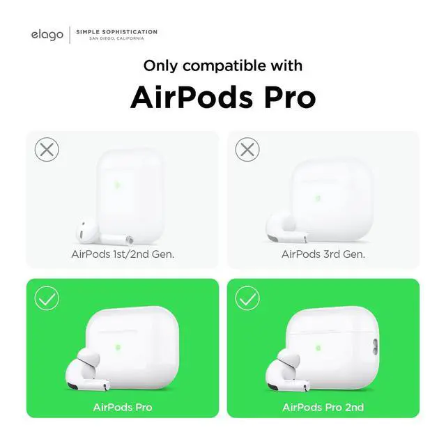 Alt view image 2 of 7 - Dust Guard for AirPods Pro 1 & 2 | Protects from Iron/Metal Dust (1 Set, Dark Grey)