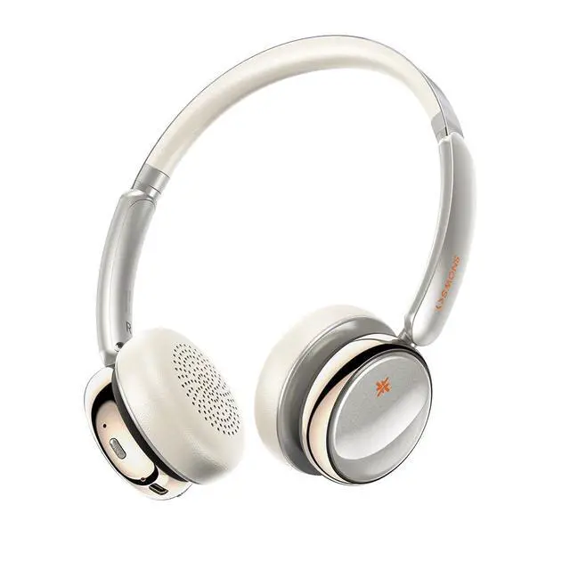 Main image of Anytime Active Noise Cancelling Bluetooth 5.4 Retro Headphones, 58H Playtime, with Microphone,Light Weight Earphones Comfort Headsets for Travel,Home (Titanium Gold)