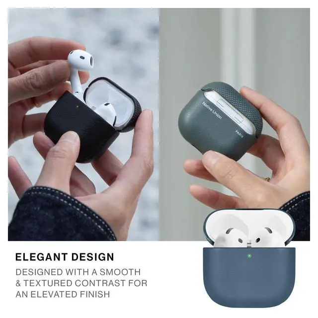 Alt view image 7 of 7 - (Re) Classic Case for AirPods 4 Premium Resistant & Recycled Materials Durable Protection Supports Wireless Chargers Compatible with AirPods 4 (Navy)