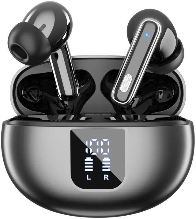 Main image of IP7 Wireless Earbuds for Sport Bluetooth Earbuds with Bass Stereo for boy | Wireless earbuds with Bluetooth 6.1 ANC noise Reduction LED Display 90 hours playtime and IPX7 waterproof for Gym Running