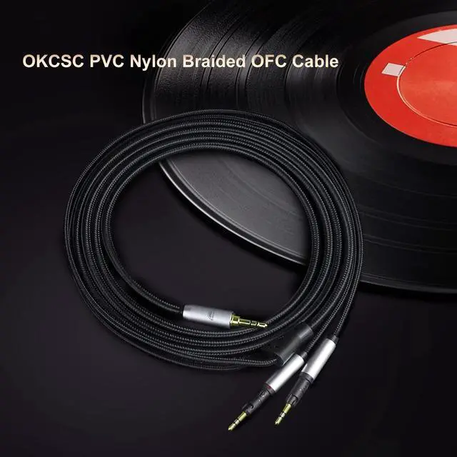 Alt view image 3 of 7 - Replacement Cable for Audio-Technica ATH-R70X R70XA Headphone Cable 4 Core Braid OFC Cable 4.4mm Balanced Plug 6.5FT Length