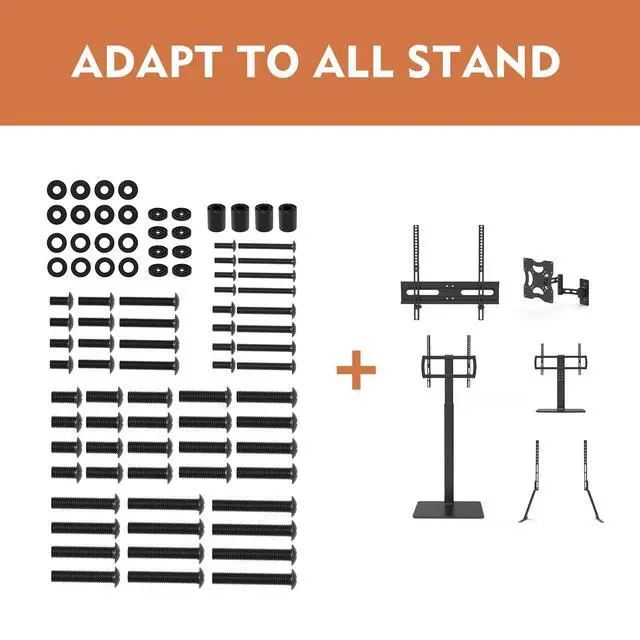 Alt view image 4 of 7 - TV Mount Screws Universal TV Installation Hardware Kit Includes M4 M5 M6 M8 Sets Screws and Spacers for Samsung, Vizio, LG, TCL, Sony, Sharp, Philips, Panasonic & More Up to 100" HTA001