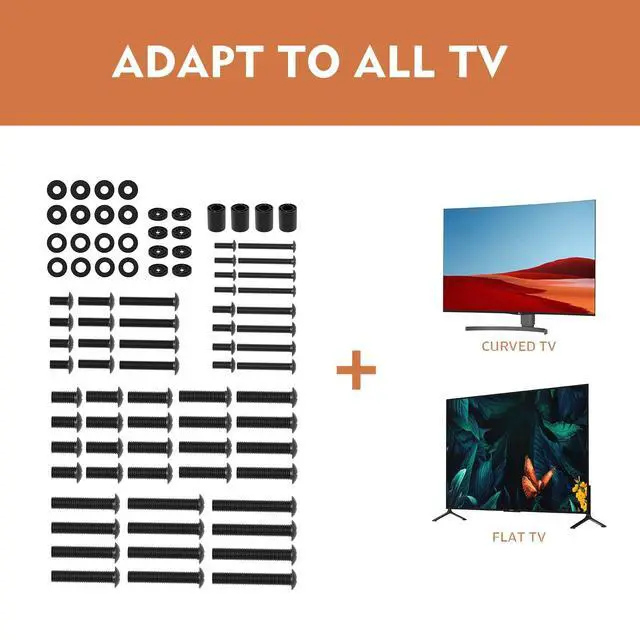 Alt view image 5 of 7 - TV Mount Screws Universal TV Installation Hardware Kit Includes M4 M5 M6 M8 Sets Screws and Spacers for Samsung, Vizio, LG, TCL, Sony, Sharp, Philips, Panasonic & More Up to 100" HTA001