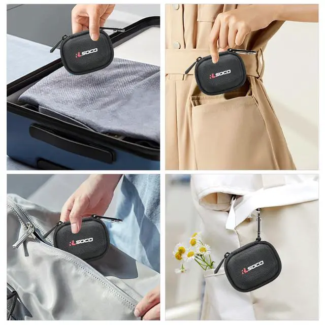 Alt view image 6 of 7 - Carrying Case for Sennheiser Momentum True Wireless 4/3 Smart Earbuds - Black (Case Only)