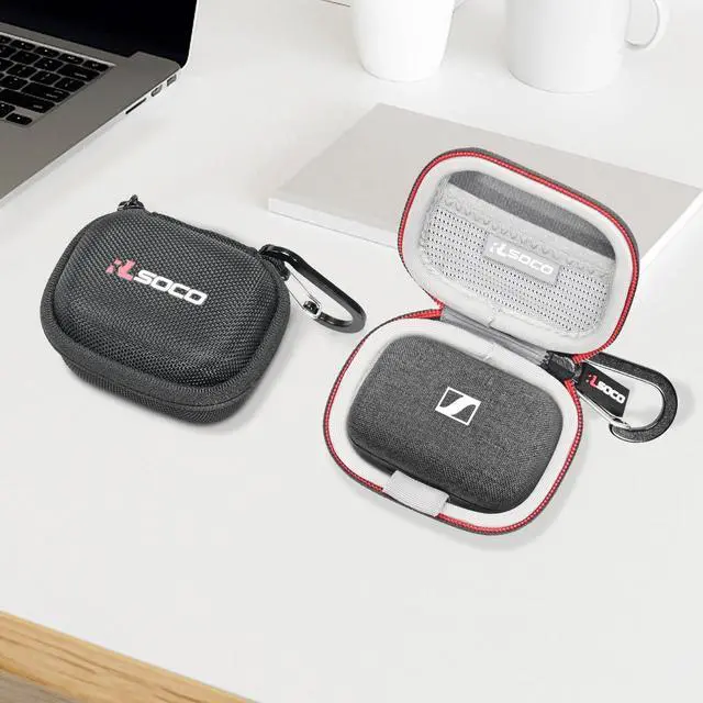 Alt view image 7 of 7 - Carrying Case for Sennheiser Momentum True Wireless 4/3 Smart Earbuds - Black (Case Only)