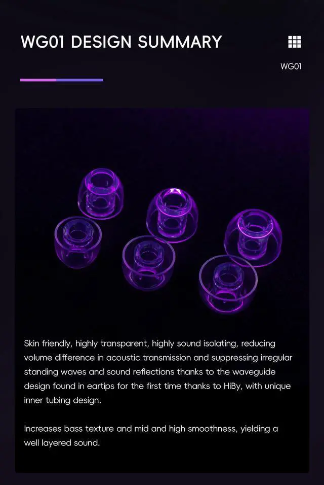 Alt view image 2 of 7 - WG01 Earbud Tips Wave Guided Liquid Silicone Eartips Replacement 3set