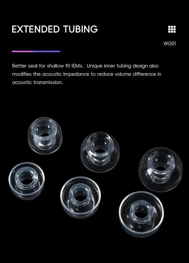 Alt view image 5 of 7 - WG01 Earbud Tips Wave Guided Liquid Silicone Eartips Replacement 3set
