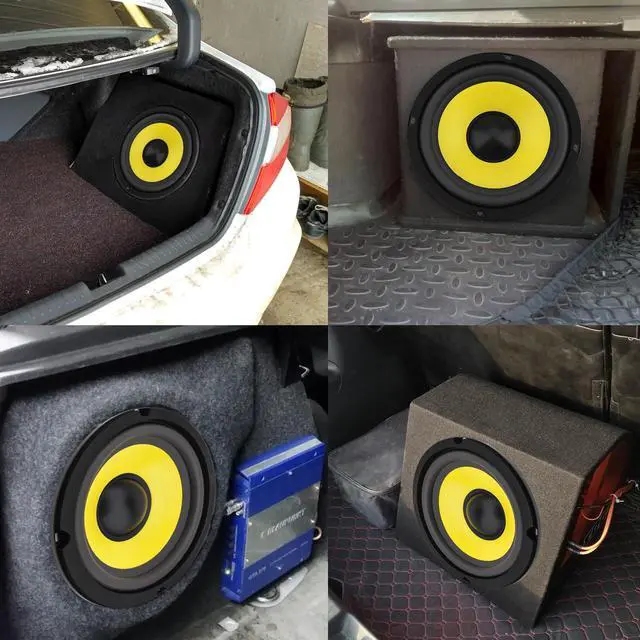 Alt view image 7 of 7 - 2 Pieces 6 Inch Bass Loudspeaker Woofer Speaker, Wide Frequency Response Car Audio Stereo Speaker for Car Audio/Home Theaters (6'')