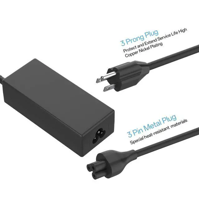 Alt view image 4 of 7 - 45w Smart ac Adapter Fit for HP 741727-001 721092-001 719309-001 TPN-CA14 L25296-002 Stream11 13 14 Pavilion 14 15 Elitebook G3 G4 ProBook G2 G3 G4 13252 19.5V 2.31A Power Charger Cord with Blue Tip
