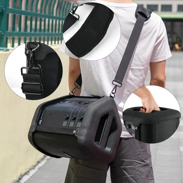 Alt view image 5 of 7 - Travel Carrying EVA Case for Bose S1 Pro+, EVA Case Protective Replacement Cover w Shoulder Strap, Travel Carry Holder Pouch for Bose S1 Pro+