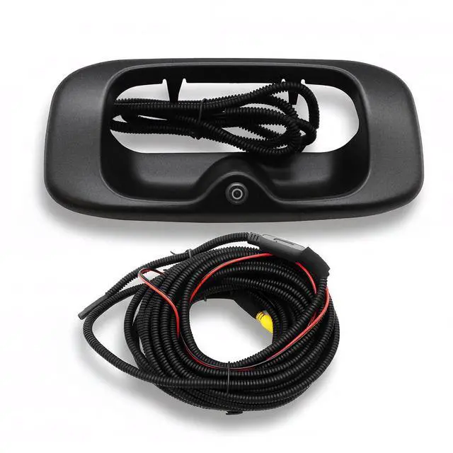 Main image of Tailgate Handle Backup Camera Fit 1999-2006 Silverado/Sierra 1500 | 1916102,Fit 1999-2006 2500 3500 HD Pickups Reversing Rear View Park Assist Camera W/12V Power Cable 15046512 15228539