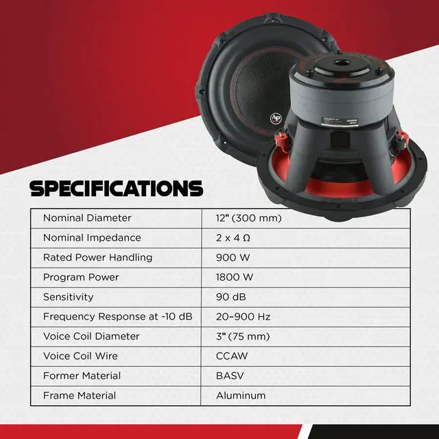 Alt view image 5 of 7 - TXXBD312 1800 Watt Car Subwoofer