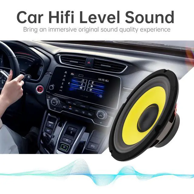 Alt view image 4 of 7 - 2 Pieces 6 Inch Bass Loudspeaker Woofer Speaker, Wide Frequency Response Car Audio Stereo Speaker for Car Audio/Home Theaters (6'')