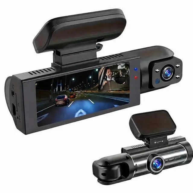 Main image of Dash Cam Front and Inside, HD 1080P Dual Camera Car Dashboard Recorder with Display Screen (Front and Inside)
