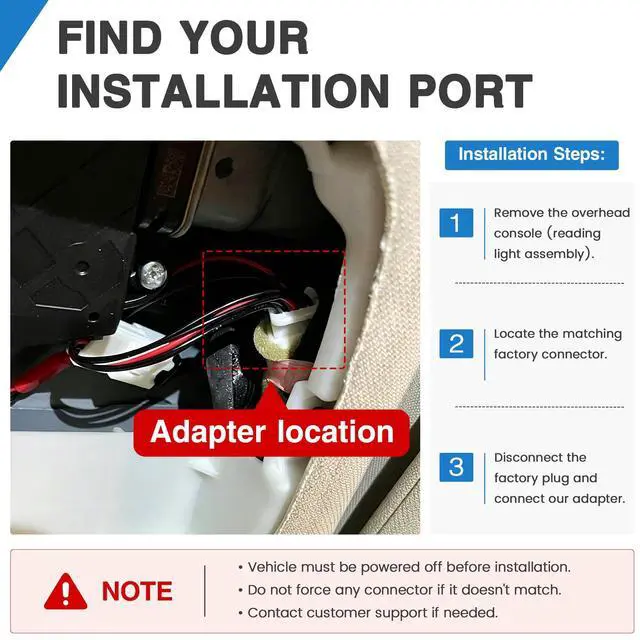 Alt view image 4 of 7 - DashCam Power Adapter,(5P TypeE) Compatible with Select Subaru | for Car with Auto Dimming Rearview Mirror,Built-in Hide USB to GPS Radar Dash Cam Charger Adapter Cable,Clean Install