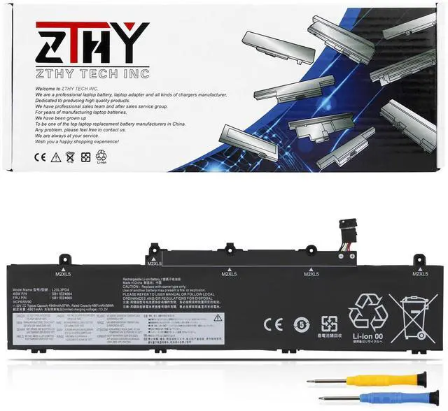 Main image of L20D3PD4 Laptop Battery Replacement for Lenovo ThinkPad E14 E15 Gen 2 3 4 | 2nd 3rd 4th 2020 2021 2022 Series L20M3PD4 L20L3PD4 L20C3PD4 L19M3PD5 L19L3PD5 L19C3PD5 L19D3PD5 Type 20Y7 20YD 11.52V 57Wh