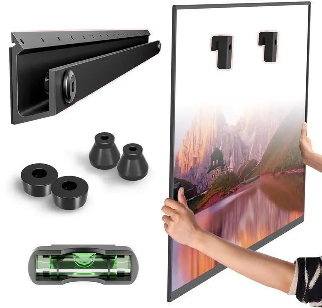 Main image of No Stud TV Wall Mount, Studless Drywall TV Bracket for 22"55", Up 100lbs | No Drill TVs Hanger, Tilt 5°, Fits VESA 100x100 - 400x400, No Tools Easy Install for Renters, Bedroom & Living Room
